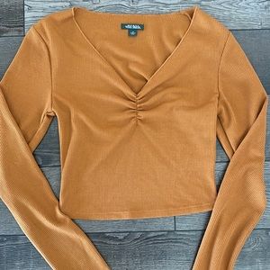 Orangey Brown ton XSmall long sleeve